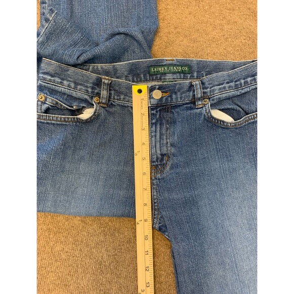 Ralph Lauren Jeans Co Bootcut Womens 8 Mid Rise Stretch Y2K Denim - Picture 5 of 7